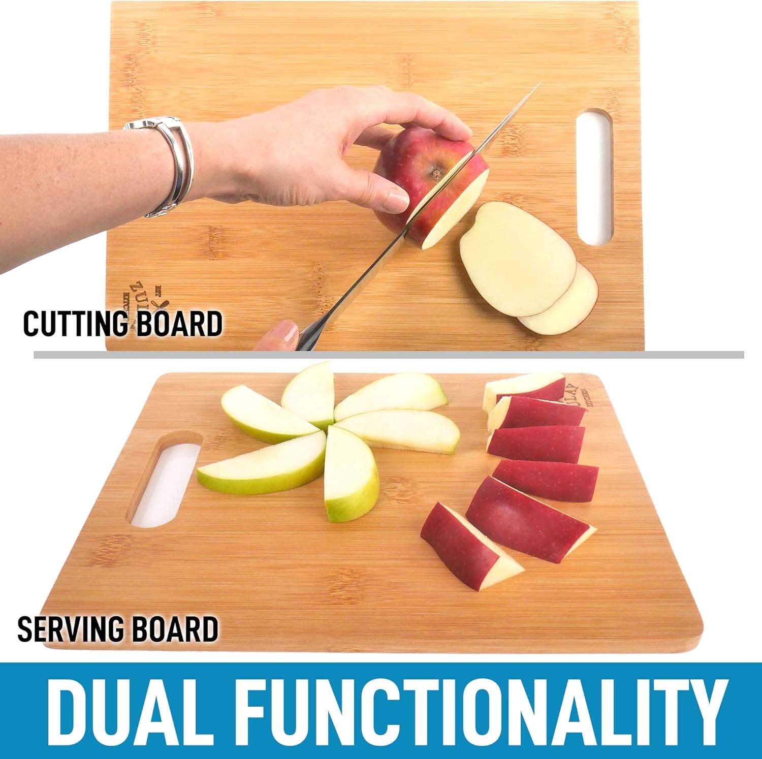 CUTTING BOARD  
SERVING BOARD  
DUAL FUNCTIONALITY