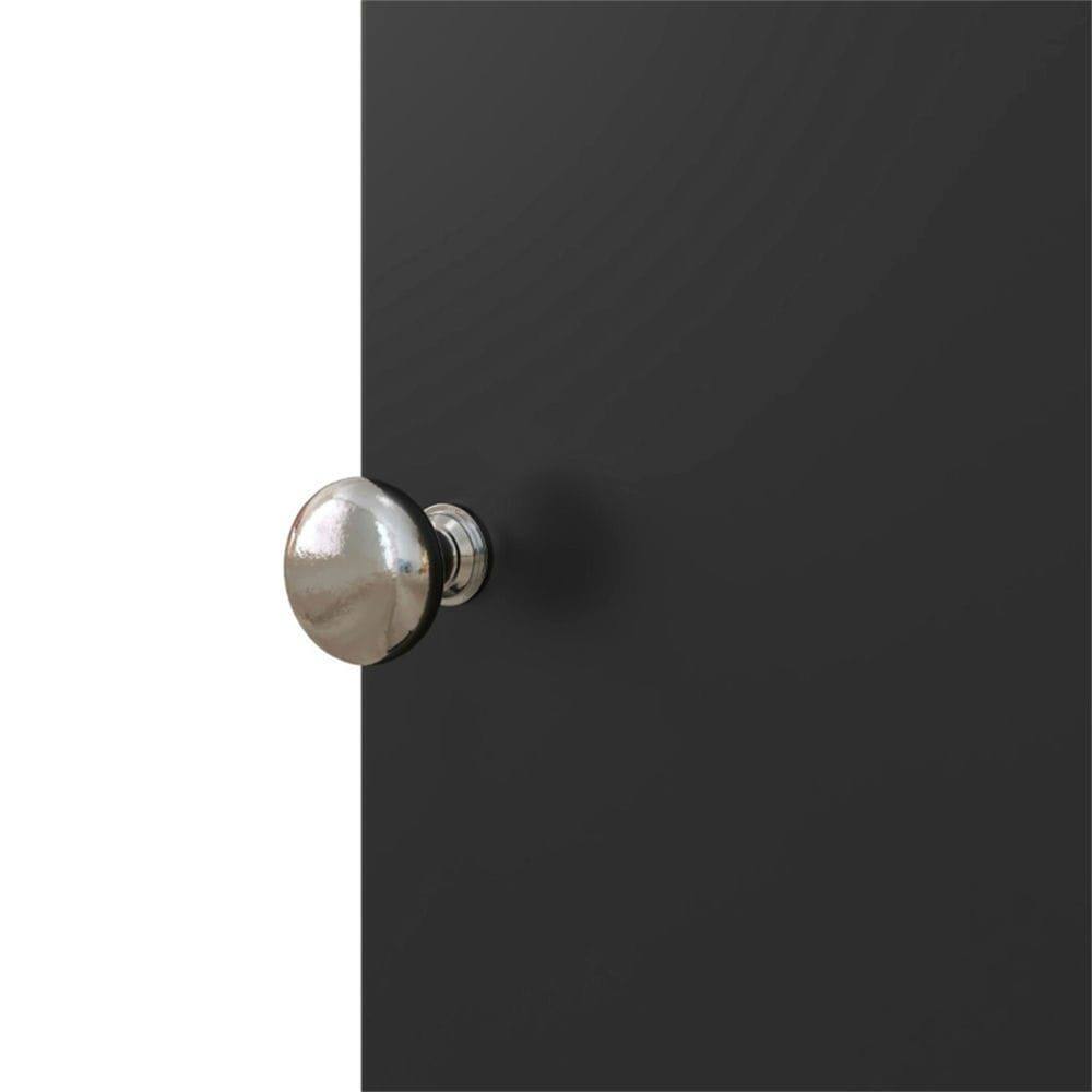 Back. Kadyn - Bathroom Cabinet, Narrow Storage Unit, Floor Cabinet for Bathroom, Living Room, Entryway, Black - Black.