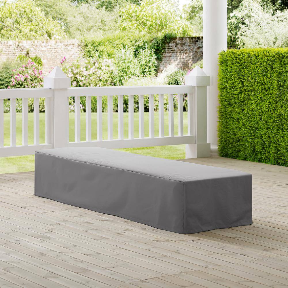 Alt View 3. Crosley Furniture - Outdoor Chaise Lounge Furniture Cover - Gray.