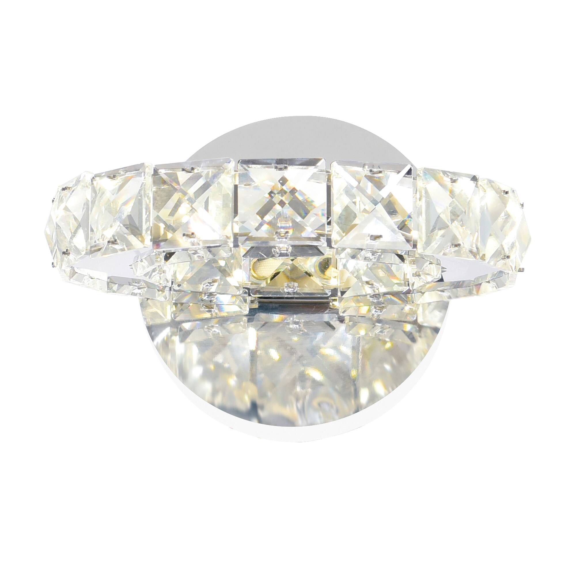 Back. CWI Lighting - Ring LED Wall Sconce With Chrome Finish - Stainless Steel.