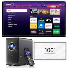 Roku TV 9:26 Recommended Home What to Watch Featured Free Live TV Sports Search - THE GREAT LANDMAN AMERICAN H - -.- NEWSLIVE a - - | Apps Roku NETFLIX Disney+ tv Channel Streaming Store Settings howdy ESPN hulu Paramount+ Live TVGuide + Game Console peacock frndly" - - 1 . a - - 1 100" Projector Screen 100 Inches HOdY Auk J i - se fr TAXEYO +RONU REXXIO RoKu TV AMETO RINSATV