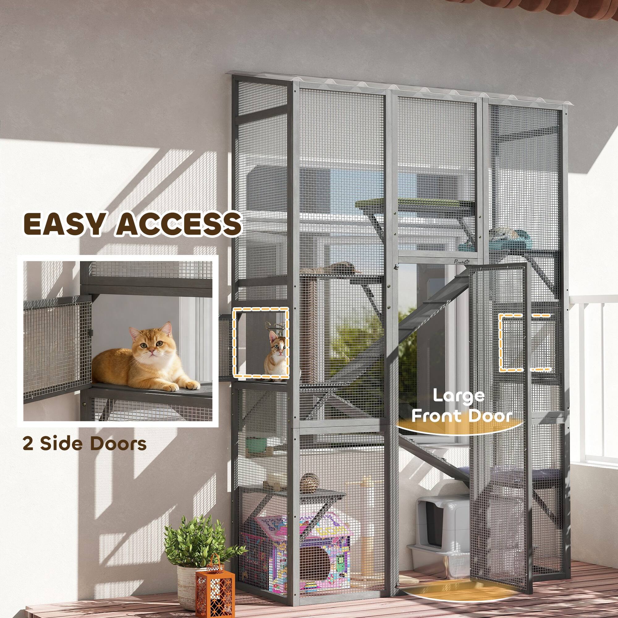 EASY ACCESS  
2 Side Doors  
Large Front Door