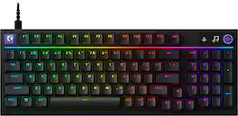 Logitech - G316 X 98 Gaming Wired RGB LIGHTSYNC Keyboard with Hot-Swappable Tactile Switches and Gasket Structure for PC - Black