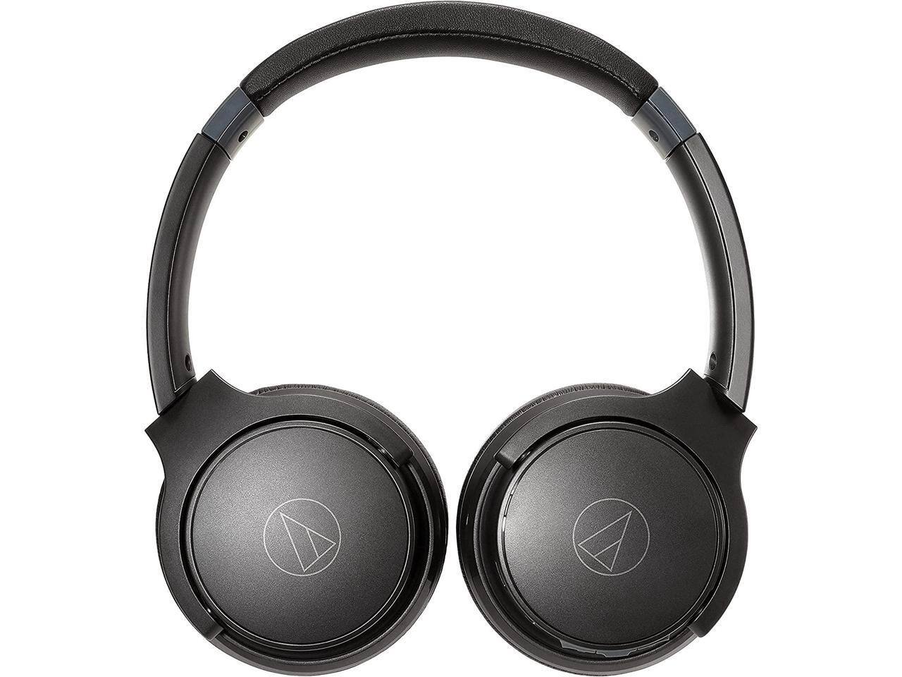 Alt View 4. Audio-Technica - ATH-S220BT Wireless On-Ear Headphones (Black) - Black.