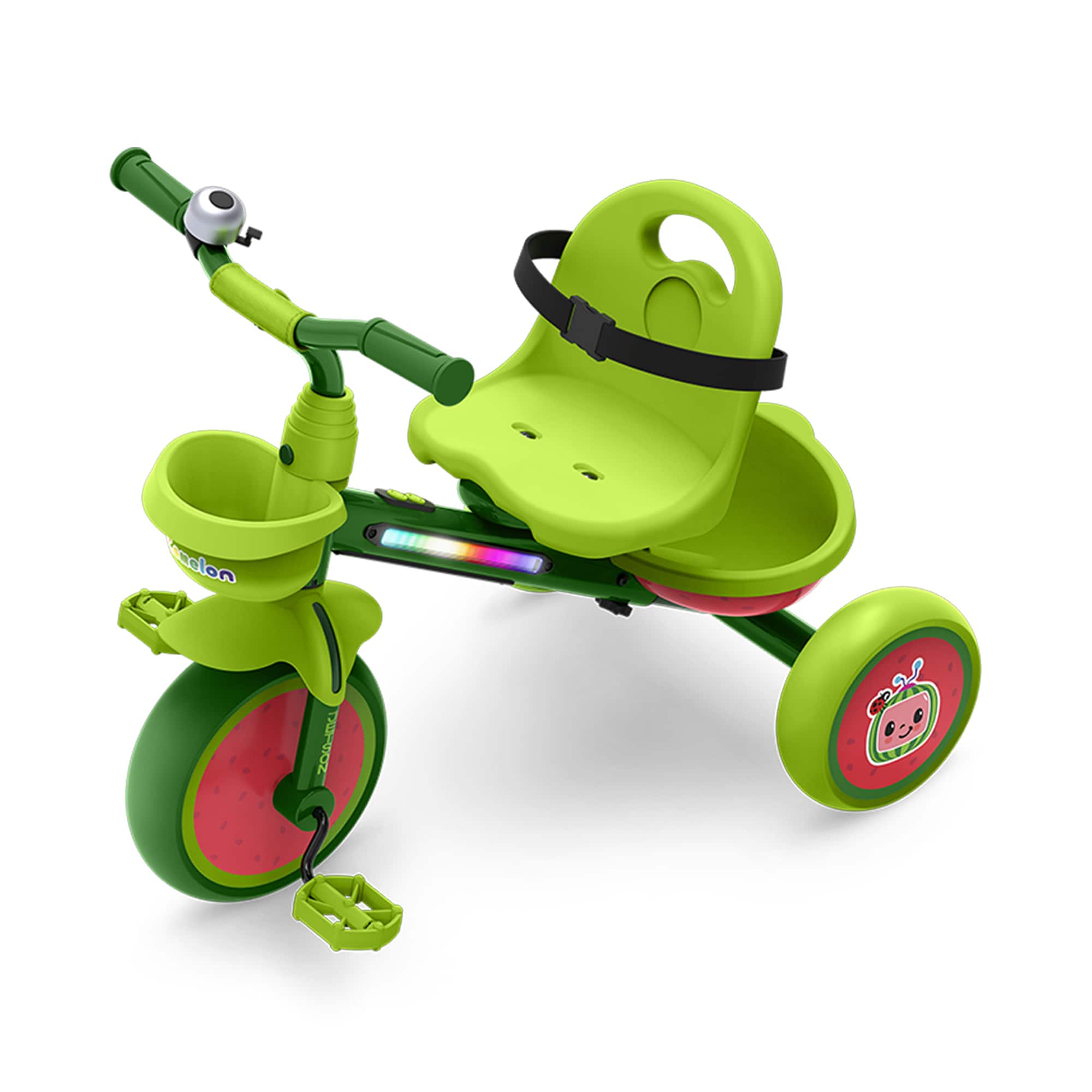 ひよこ Jetson CoComelon Light Up Trike with Front and Rear Baskets