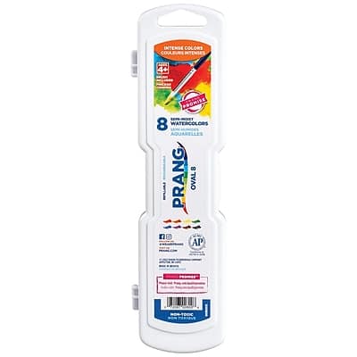 Prang - Semi-Moist Washable Watercolor Paint with Brush, 8 Colors/Set - Assorted Colors price history on PriceWatchPro