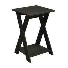 FurniFact - end table with sleek surface and versatile design - Black Espresso