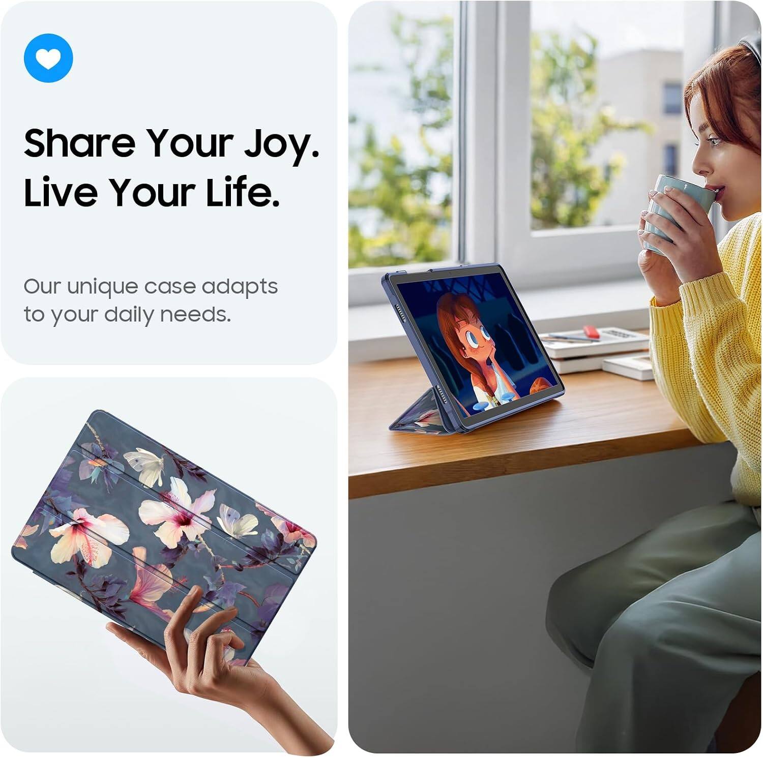 Share Your Joy. Live Your Life.

Our unique case adapts to your daily needs.