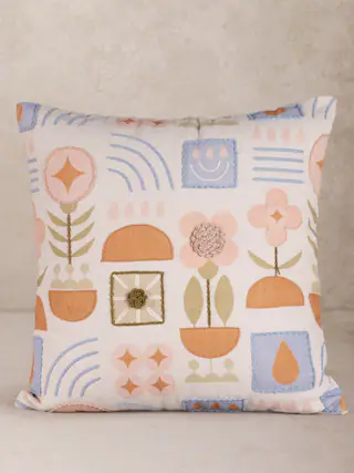 Front. GAURI KOHLI - Junia Pillow - Multicolored.