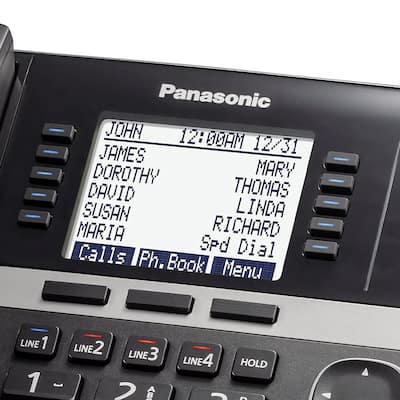 Panasonic Corded Office Phone Extension Accessory KX TGWA40 Black Panasonic Corded Office Phone Extension Accessory KX TGWA40 Black