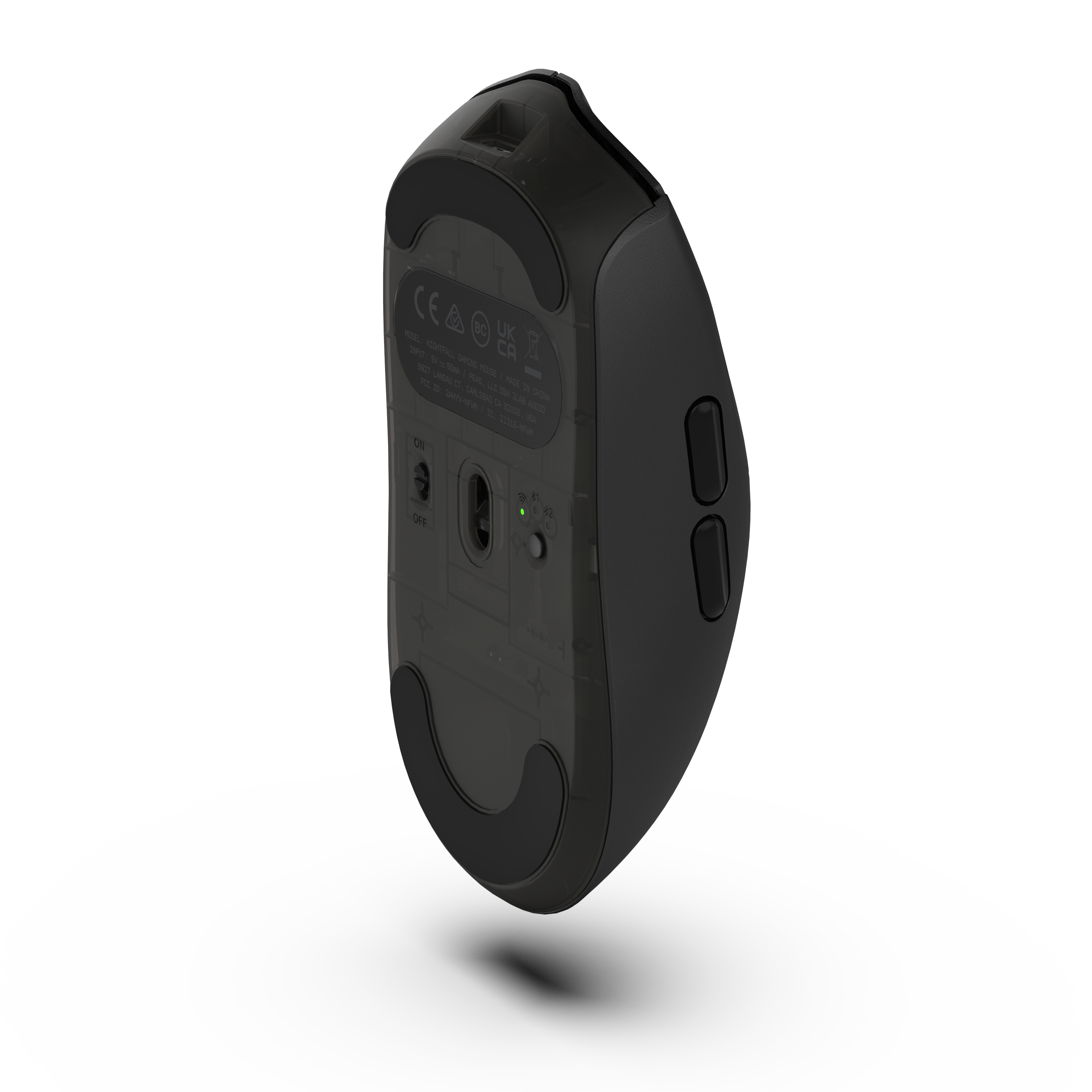 Back. JLab - Nightfall Wireless Gaming Mouse - Black.