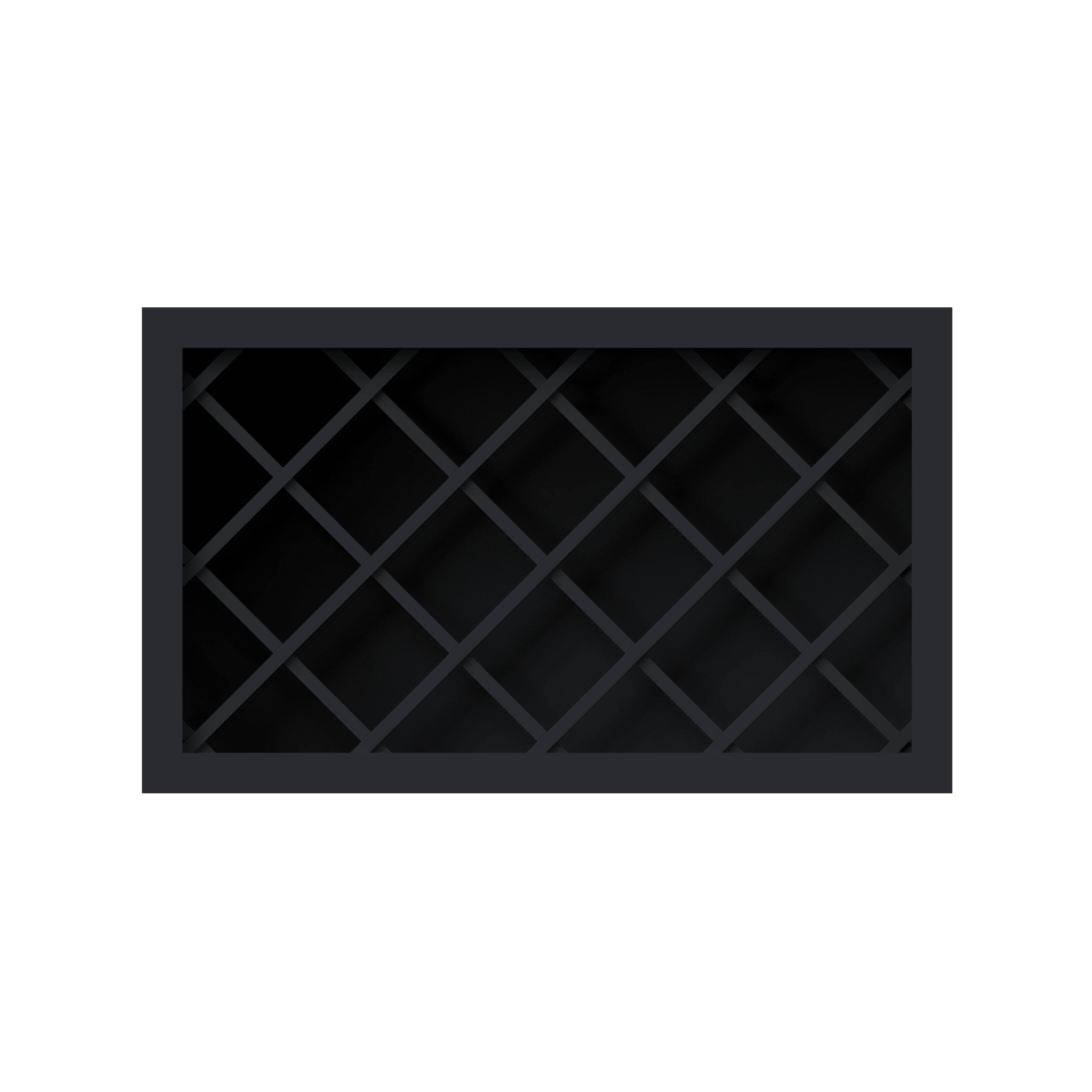Angle. Boyel Living - 30-in W x 18-in H x 12-in D Shaker RTA Kitchen Wine Rack Wall Cabinet - Black.