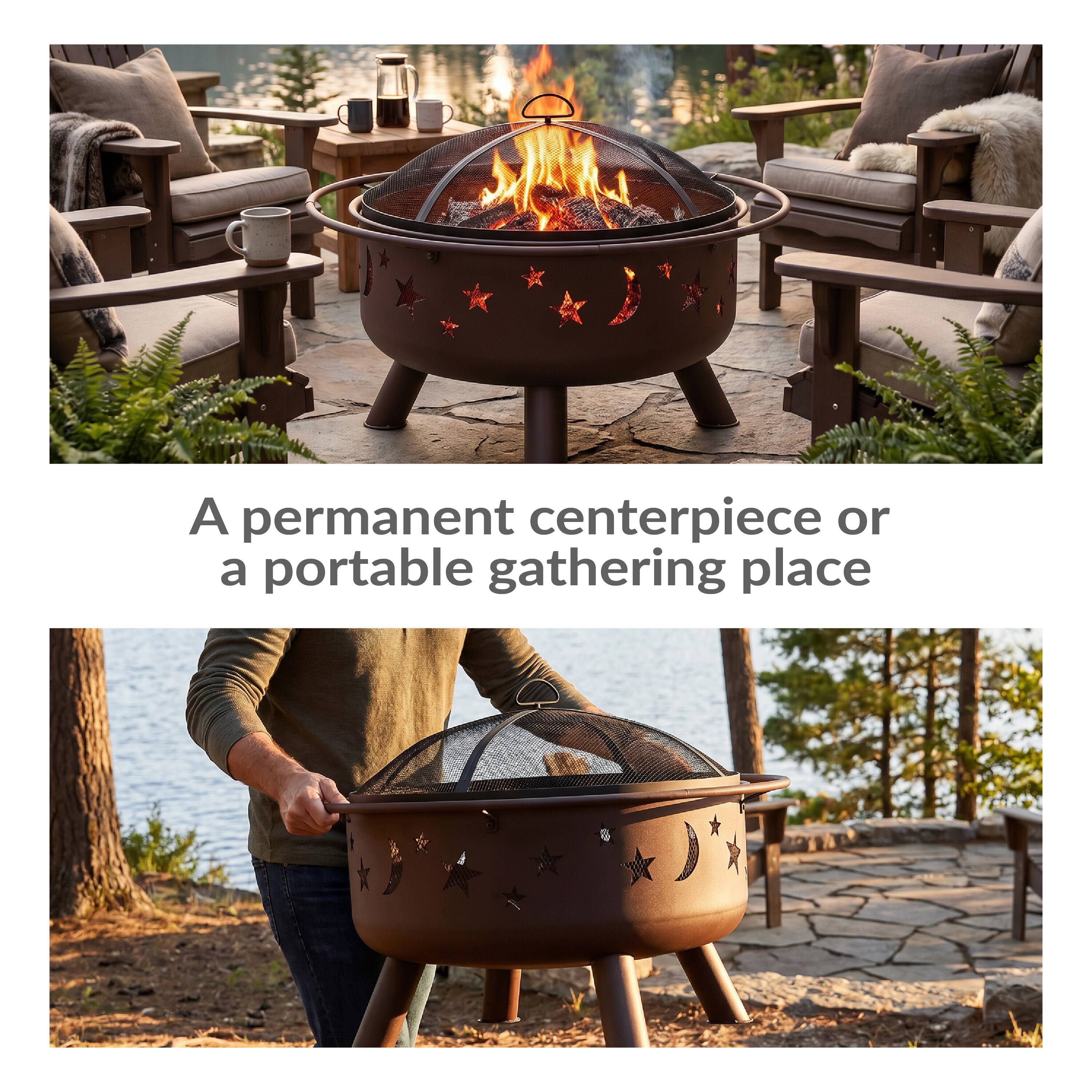 A permanent centerpiece or a portable gathering place