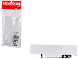 48ft Moving Van Trailer 1/87 (HO) Plastic Model by Promotex - Light Gray