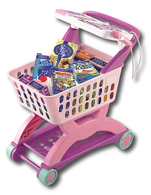 barbie scan and play shopping cart