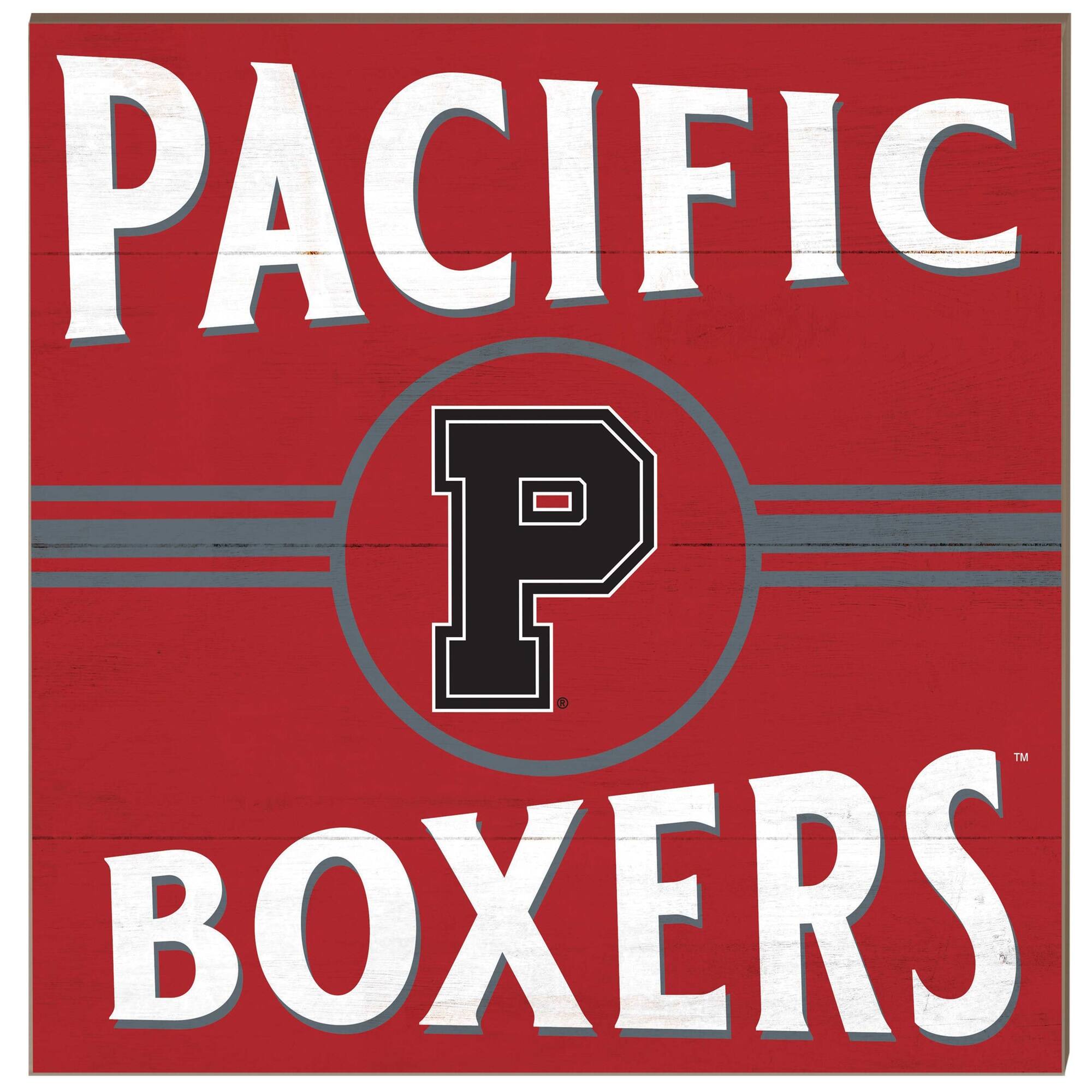 Pacific Boxers 10'' x 10'' Retro Team Sign