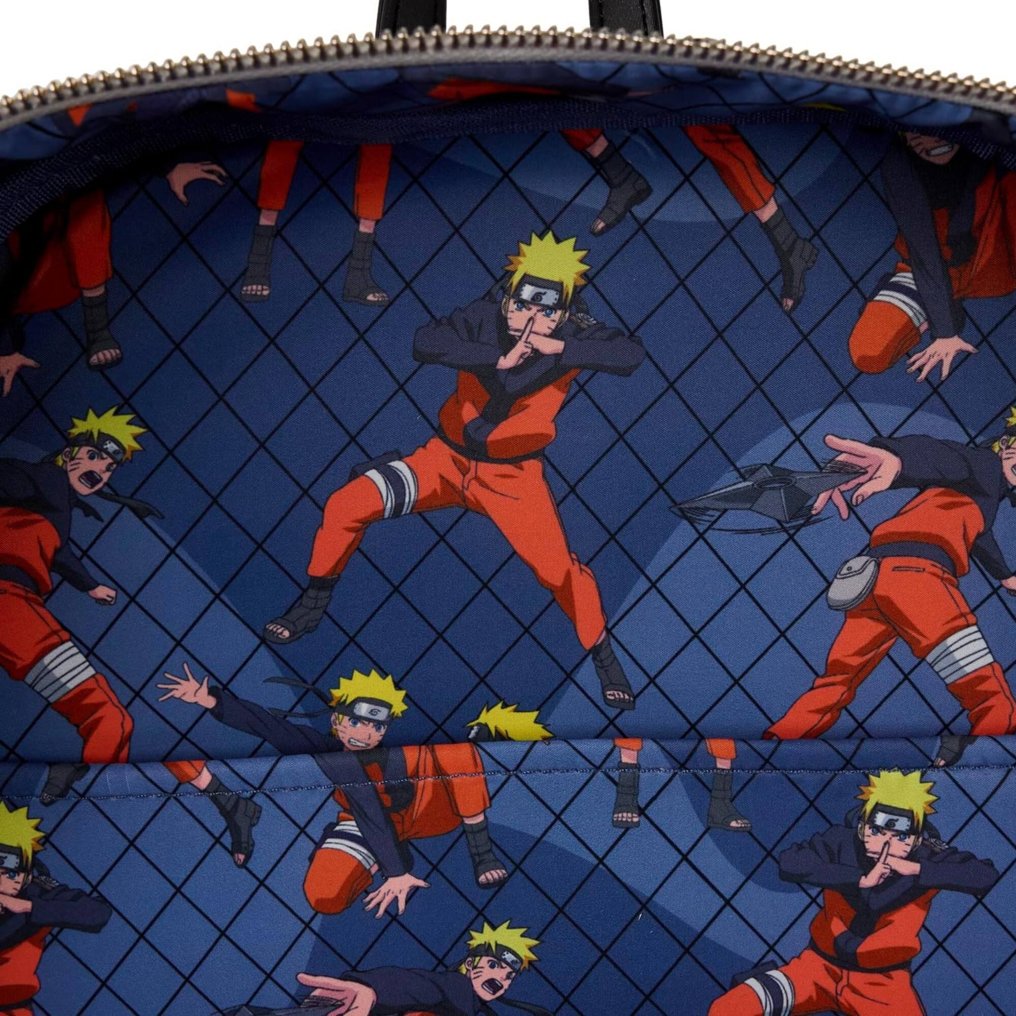 Alt View 6. LoungeFly - Loungefly Naruto Cosplay Outfit Full-Size Backpack - Orange.