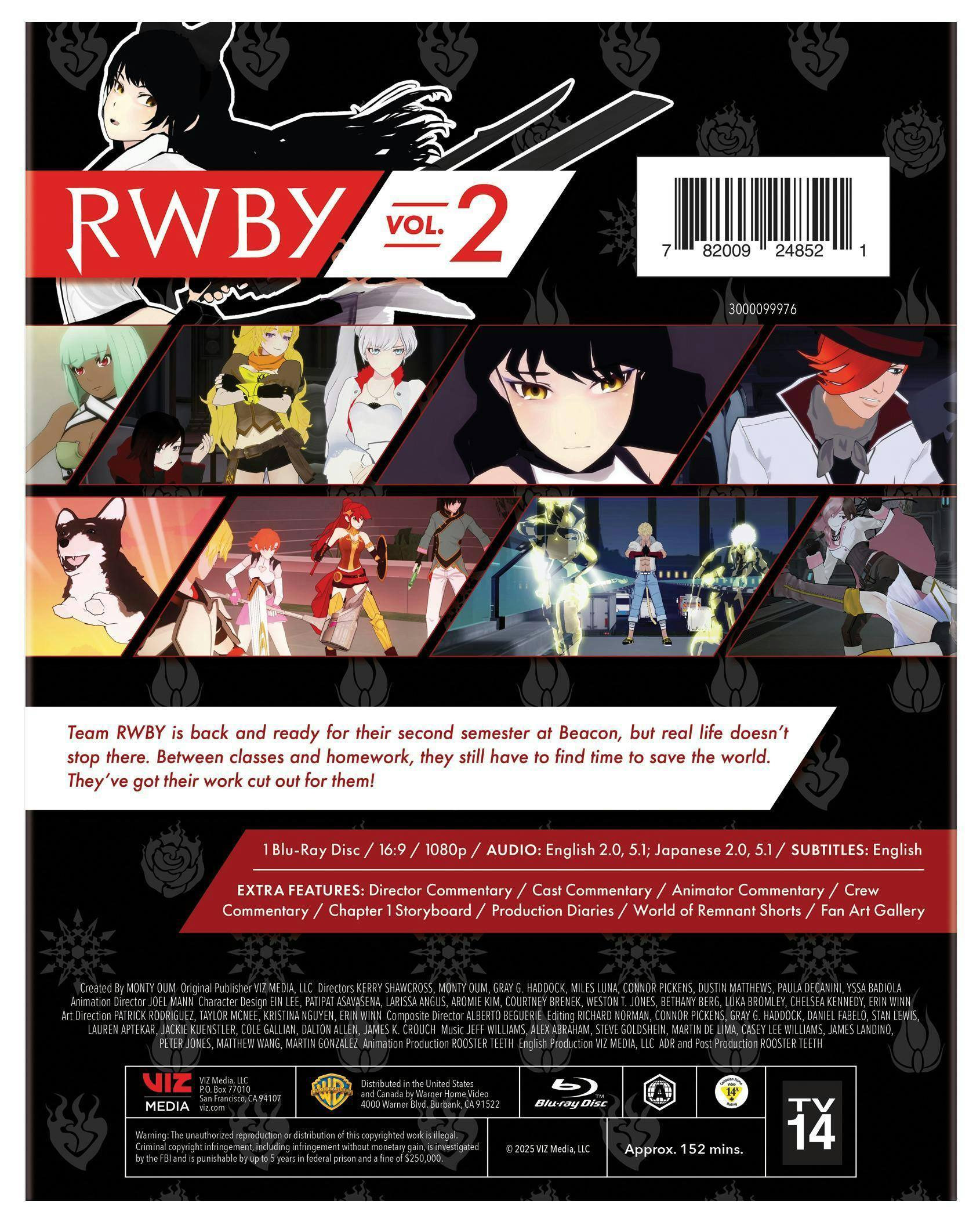 Back. RWBY Volume 2   - BLU-RAY.