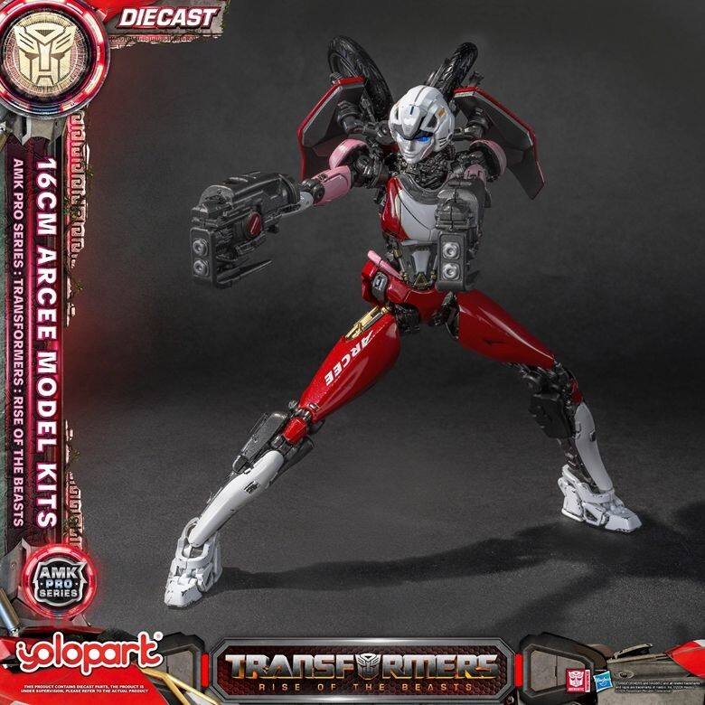 DIECAST  
AMK PRO SERIES  
TRANSFORMERS  
RISE OF THE BEASTS  
16CM ARCEE MODEL KITS  
AMK PRO SERIES  
TRANSFORMERS RISE OF THE BEASTS  
yolopart