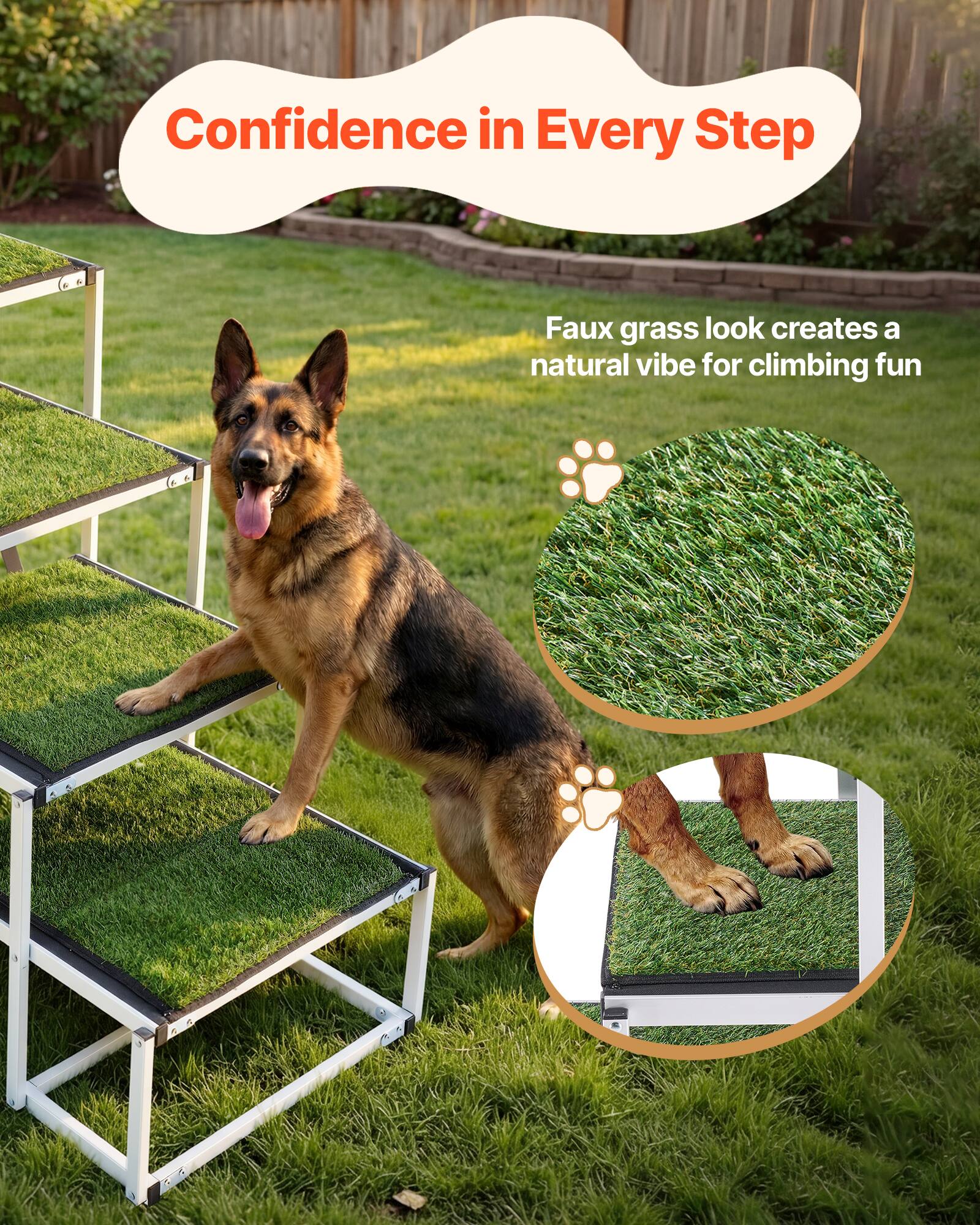 Confidence in Every Step

Faux grass look creates a natural vibe for climbing fun