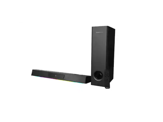 Front. Creative Labs - Creative Sound Blaster Katana V2X 5.1 Gaming Soundbar with Subwoofer, 180W, Tri-Amplified, Super X-Fi, RGB.