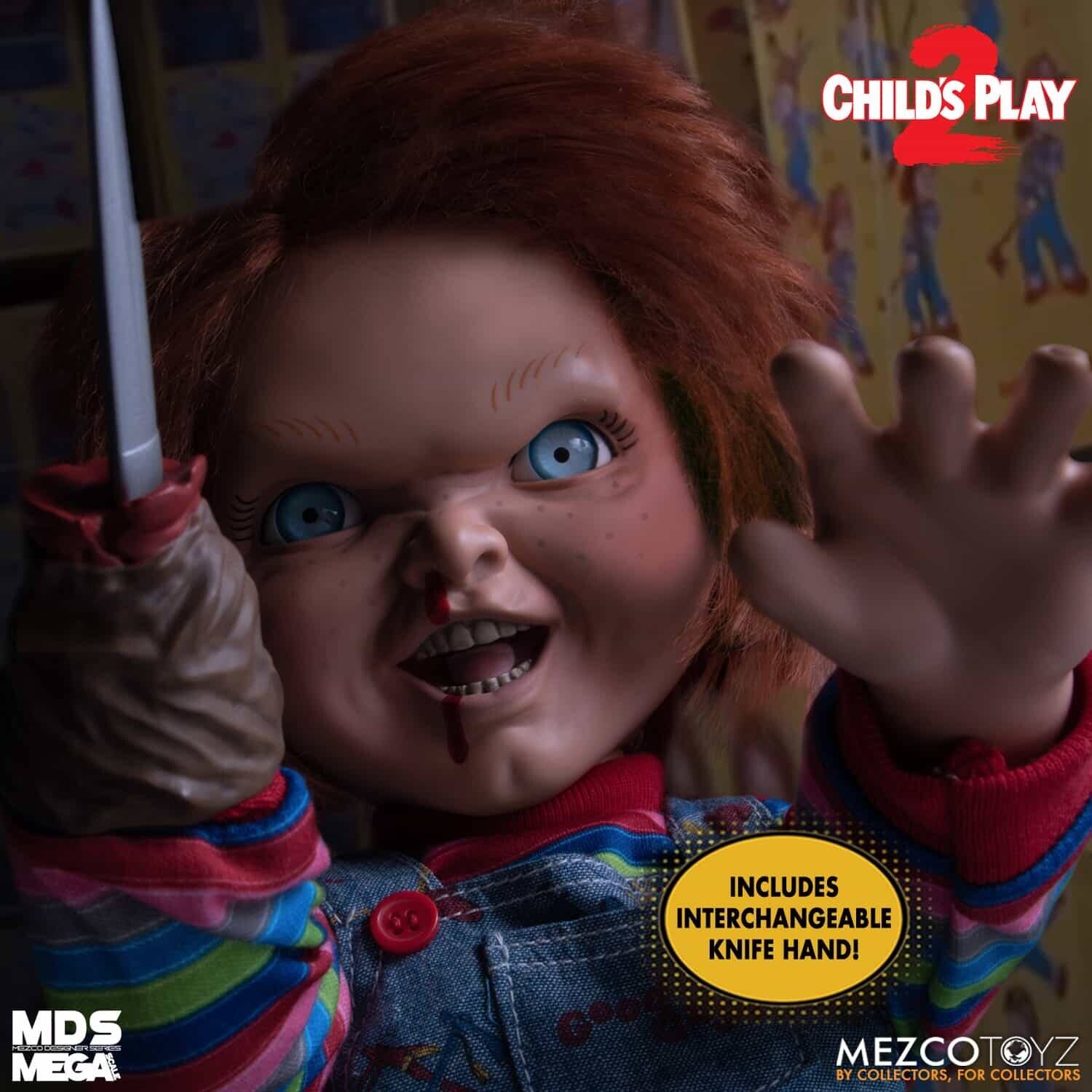 CHILD'S PLAY  
INCLUDES INTERCHANGEABLE KNIFE HAND!  
MDS MEGA MEZCOTOYZ BY COLLECTORS, FOR COLLECTORS