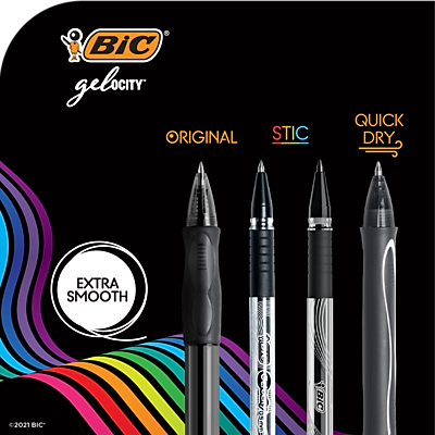BIC gelocity  
ORIGINAL STIC  
QUICK DRY  
EXTRA SMOOTH  
©2021 BIC