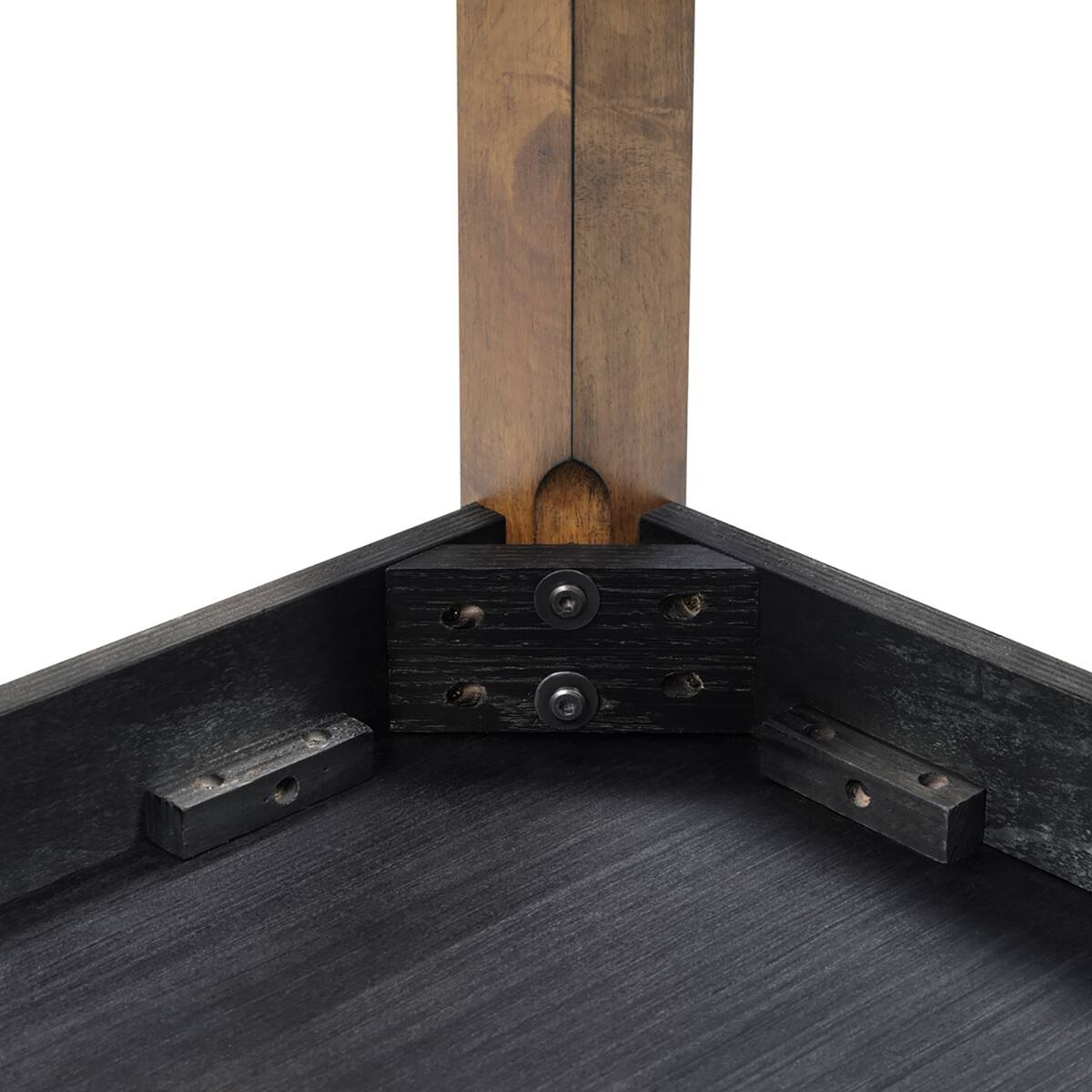 Alt View 1. Loheer - Loheer Square Dining Table, Oak Finish, Counter Height Table for Small Spaces - Oak.