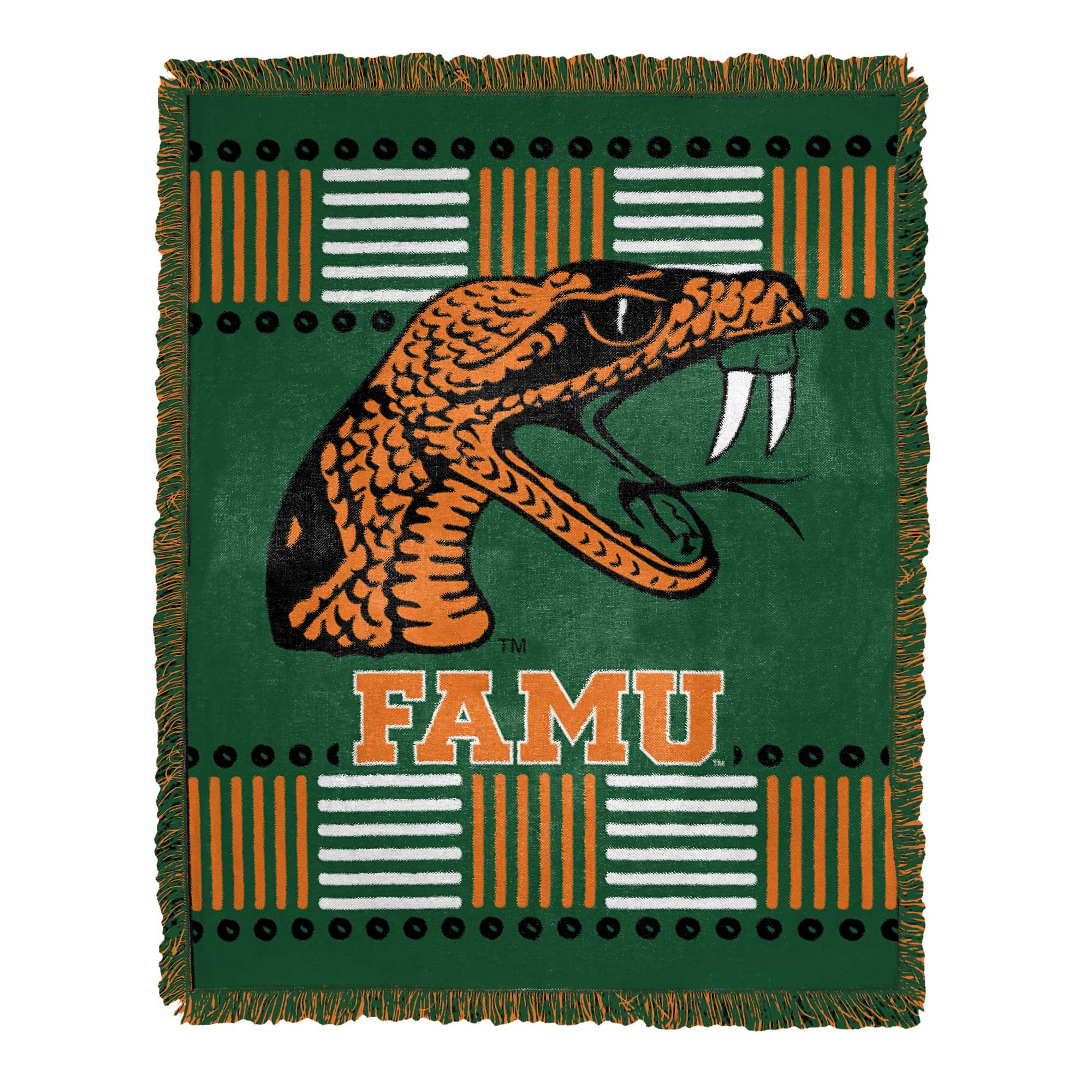 Northwest - Florida A&M Rattlers Homage Jacquard Throw Blanket - Multicolor