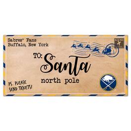 Fan Creations - Buffalo Sabres 6'' x 12'' Letter to Santa Sign - Multicolor