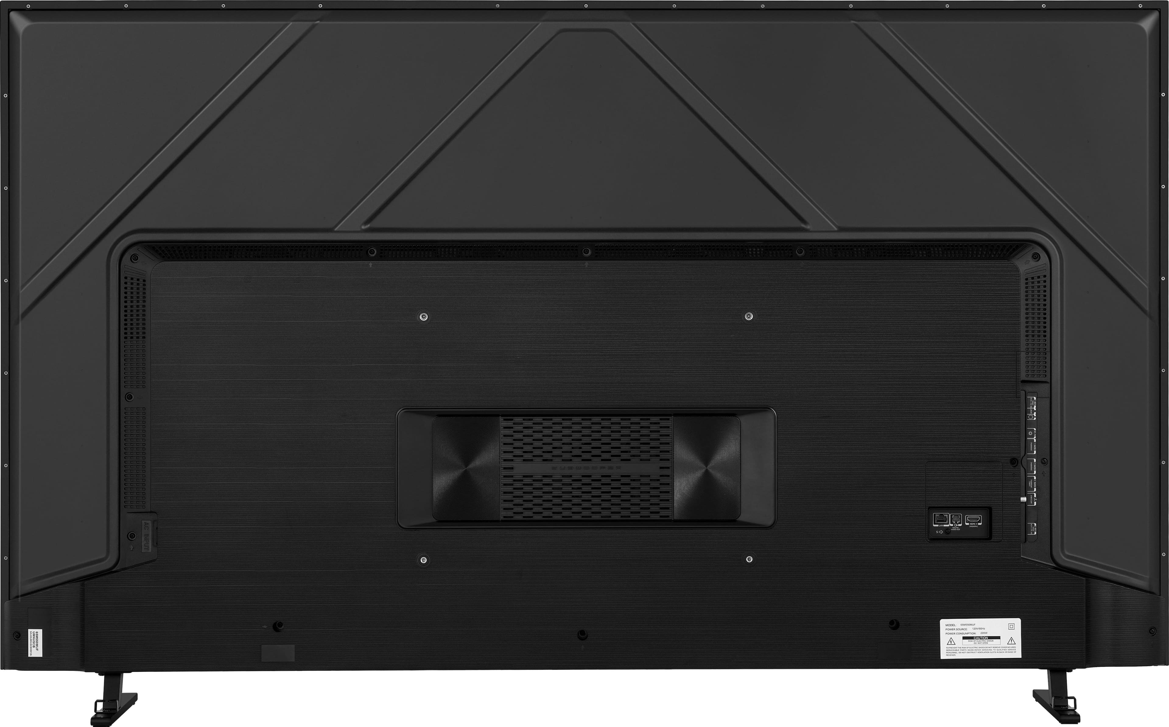 Back. Toshiba - 75" Class M550 Series QLED 4K UHD Smart Fire TV - Black.