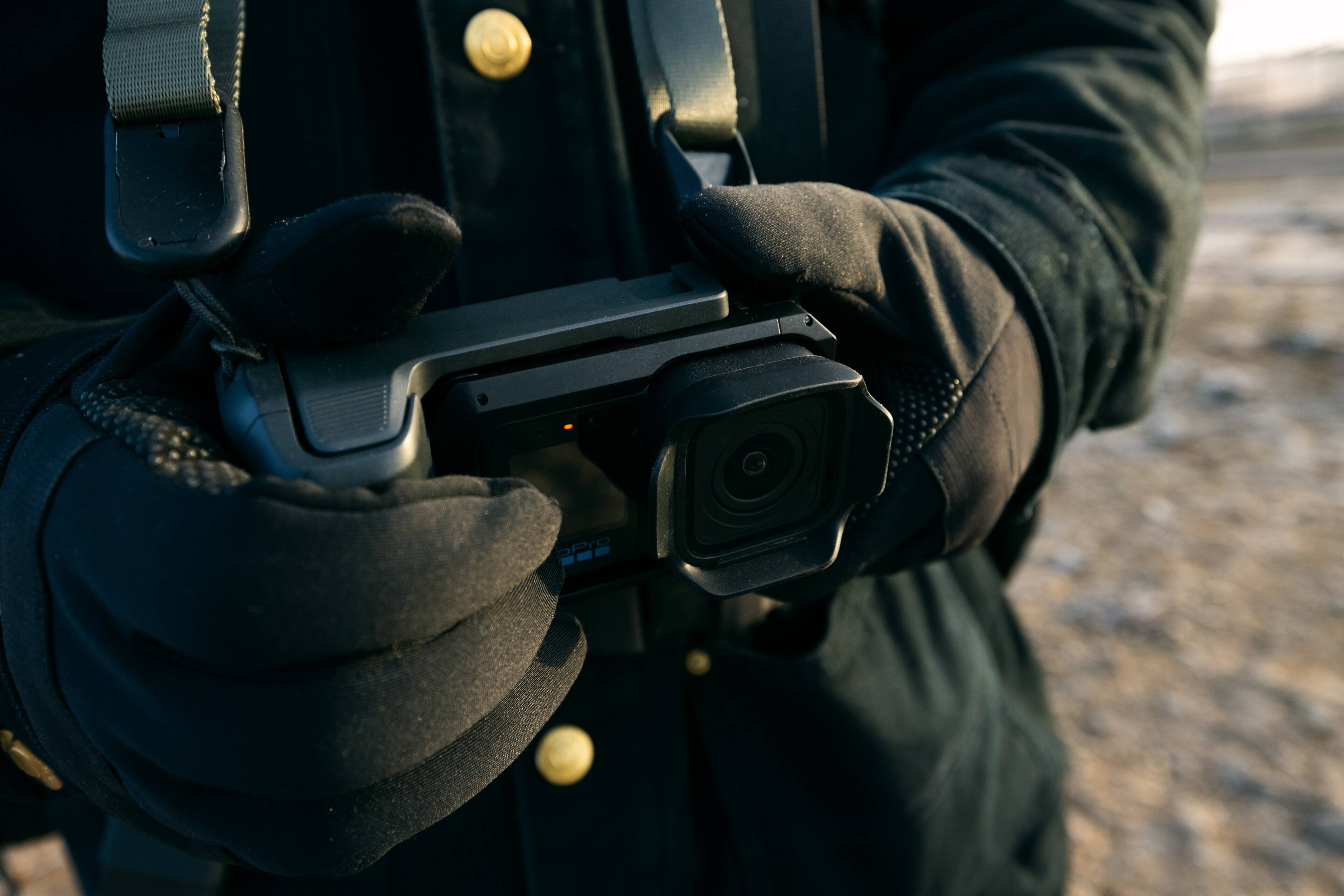 Alt View 5. GoPro - Mission 1 Pro Grip Edition Camera - Black.