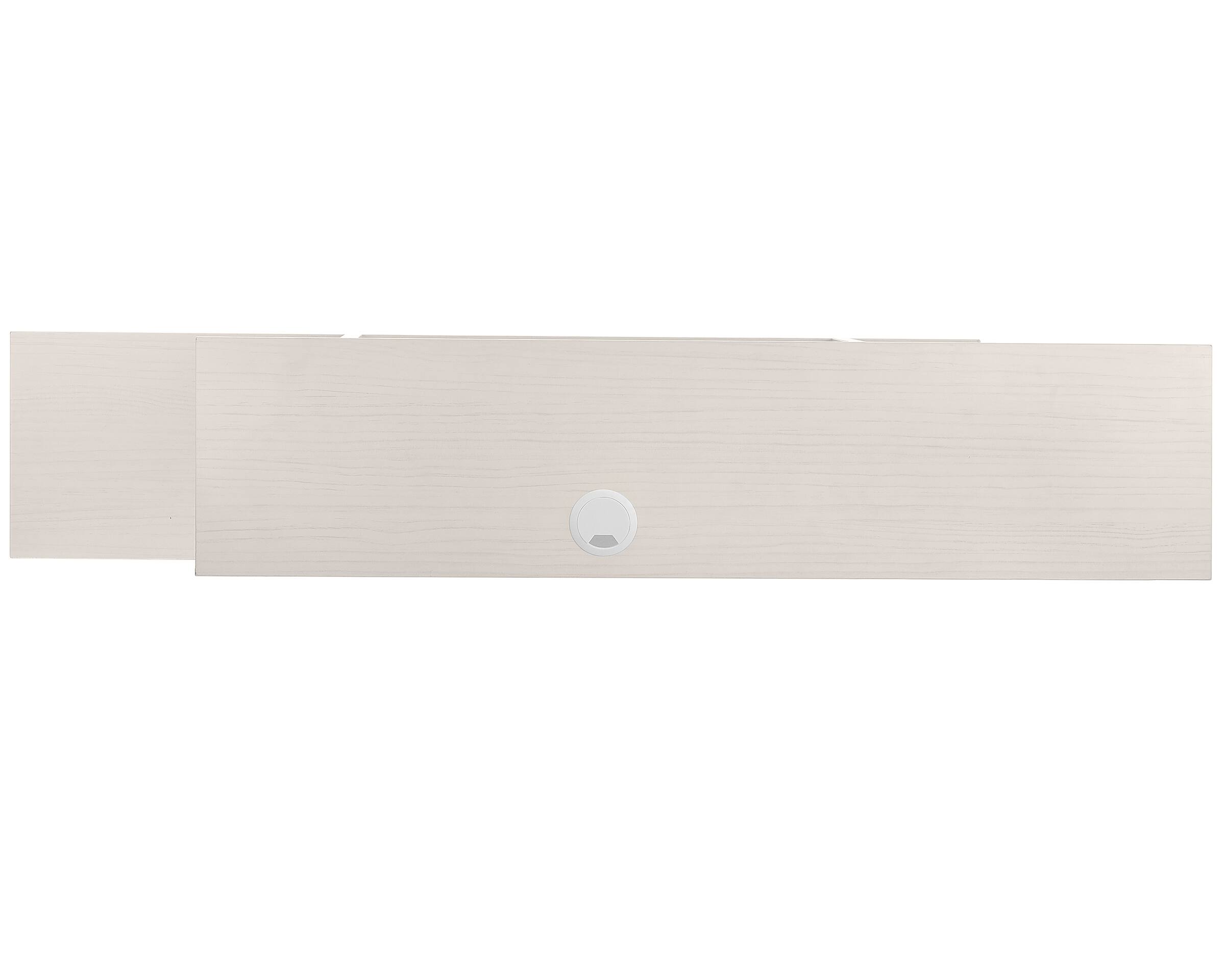 Back. AdirHome - Floating Wall Shelf - White.