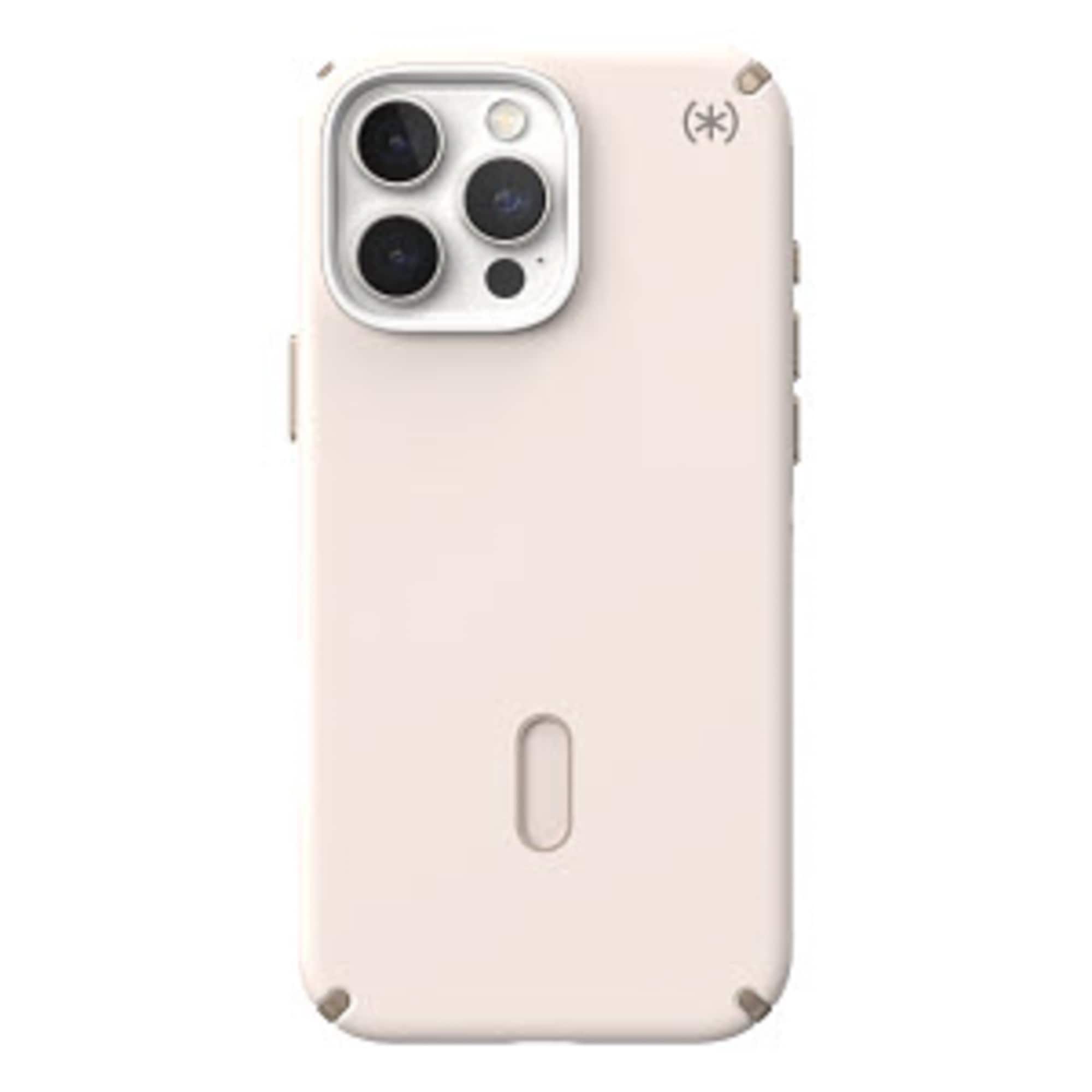 Front. Speck - Presidio2 Pro ClickLock Case with MagSafe for Apple iPhone 16 Pro Max - Bleached Bone.