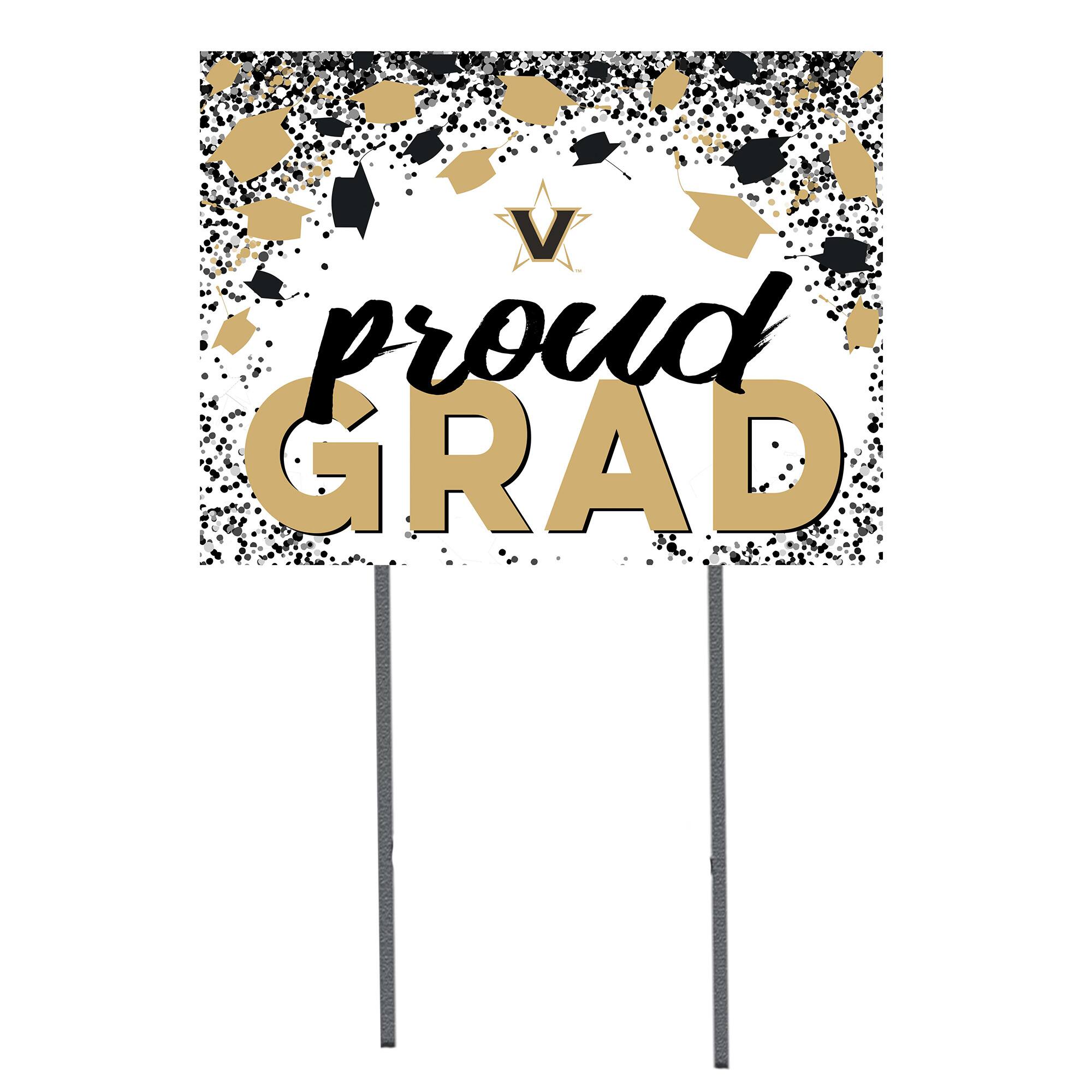 Vanderbilt Commodores 18'' x 24'' Grad Yard Sign