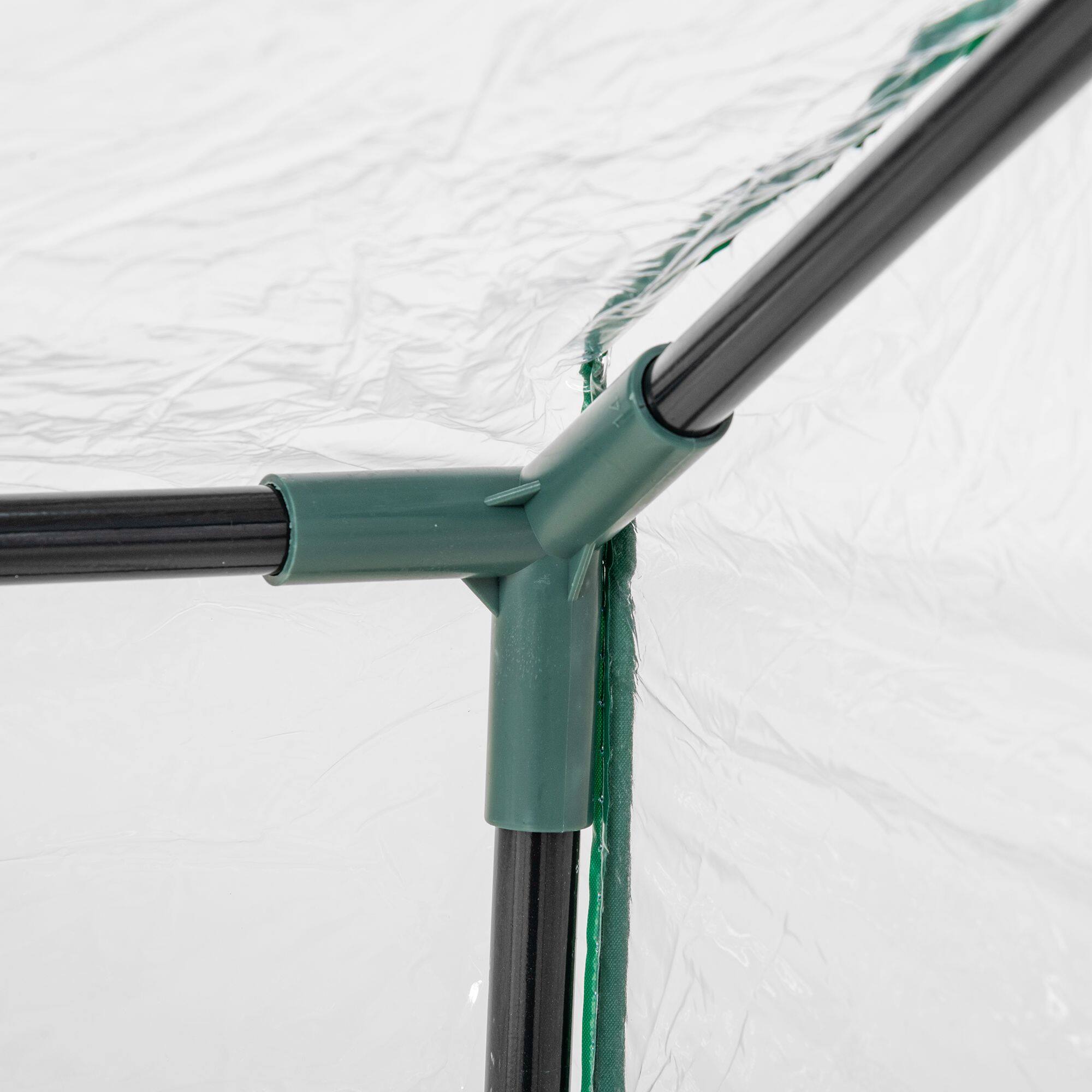 Alt View 7. Outsunny - 4' x 2' x 2' Portable Mini Greenhouse, Small Green House with PVC Cover, Roll-up Zippered Windows for Indoor.