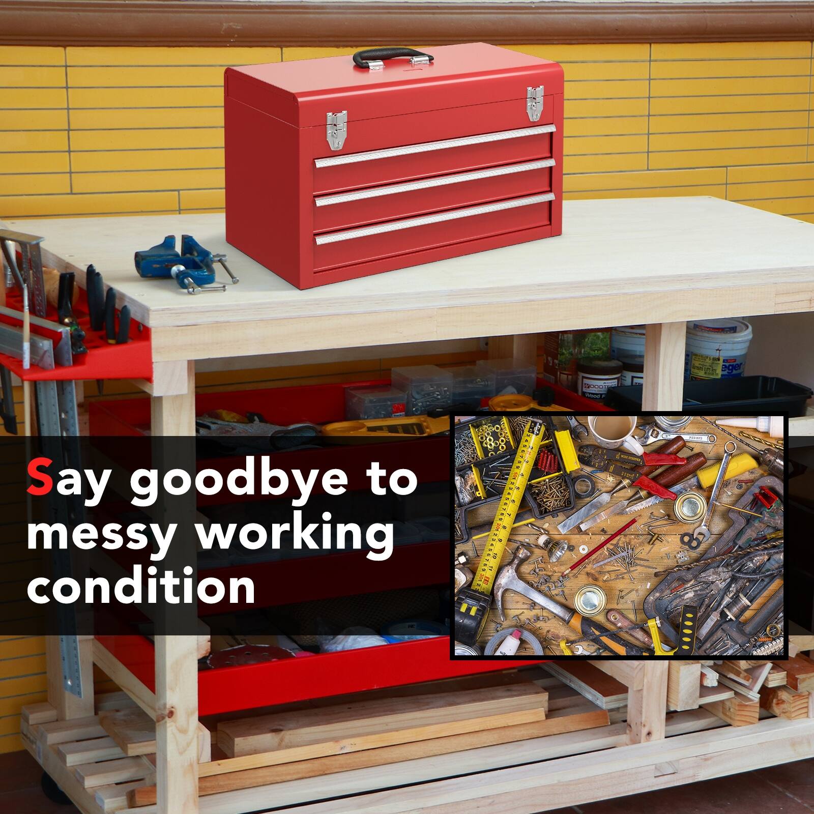 Say goodbye to messy working condition.