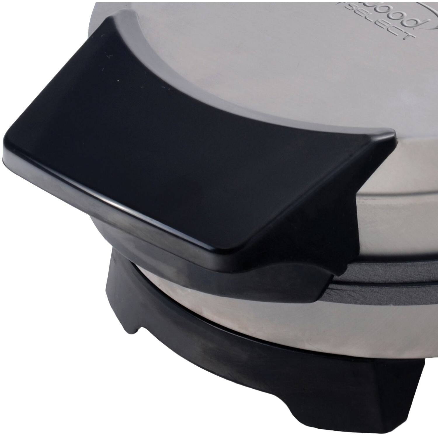 Angle. Brentwood - Brentwood Select Nonstick Belgian Waffle Maker in Stainless Steel - Silver.