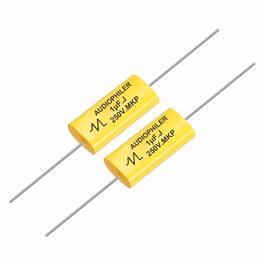 Unique Bargains - 2pcs 1uF High-Frequency Divider Capacitor, 290V Audio Speaker Crossover Non-Polarity Polypropylene MKP Film Capacitors - Yellow