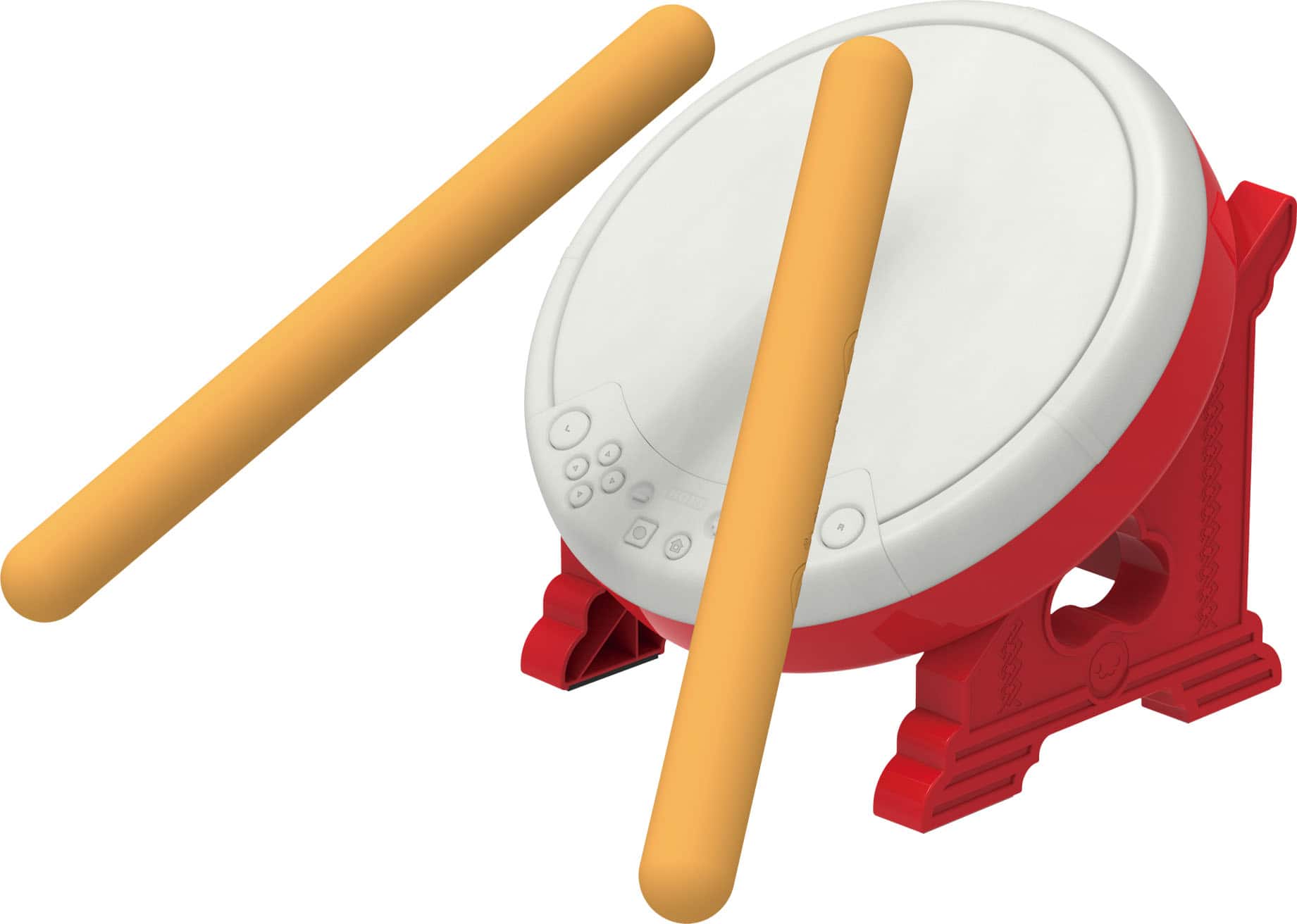Angle. Hori - Taiko no Tatsujin Drum Controller for Nintendo Switch - White.