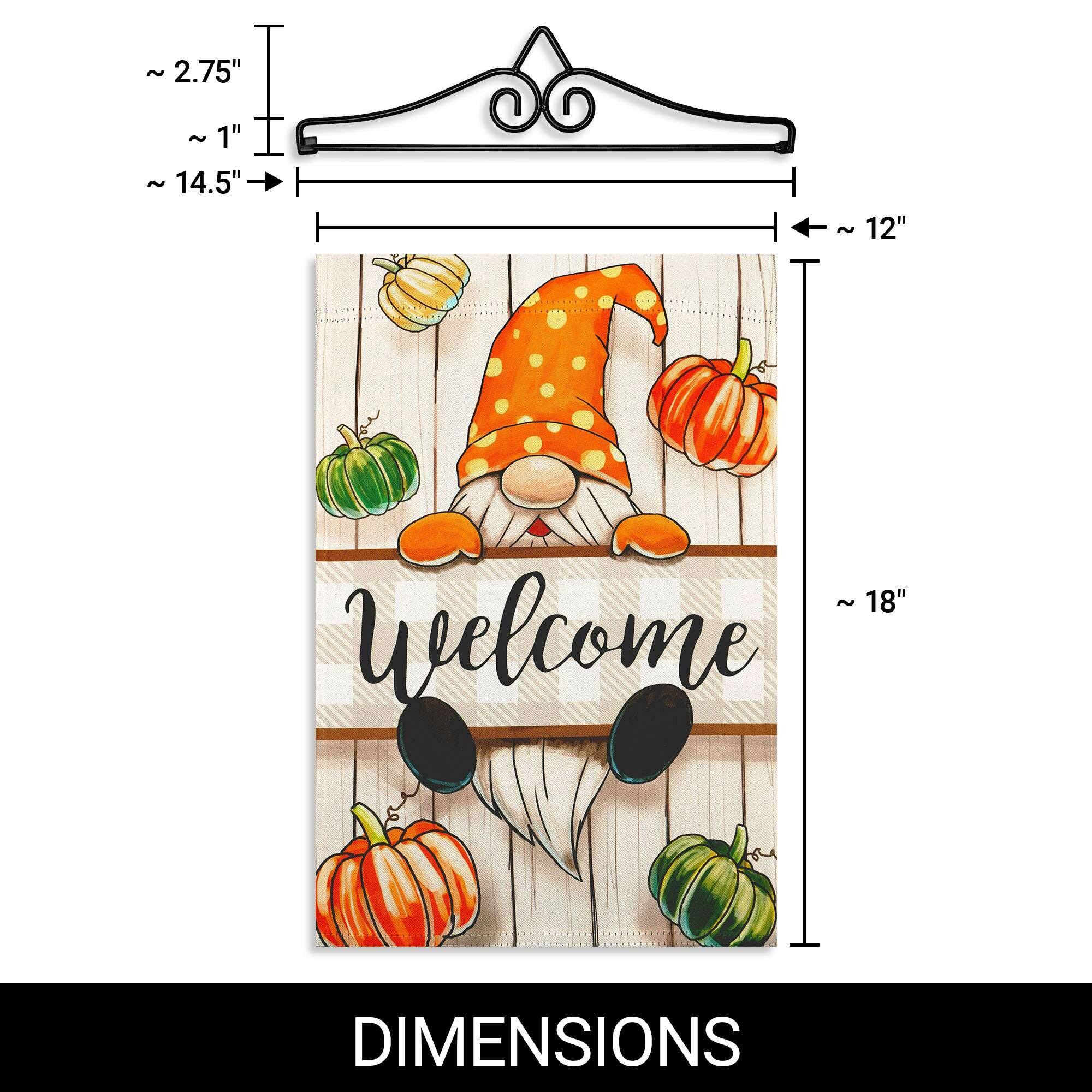 ~ 2.75"  
~ 1"  
~ 14.5"  
~ 12"  
~ 18"  

Welcome  

DIMENSIONS