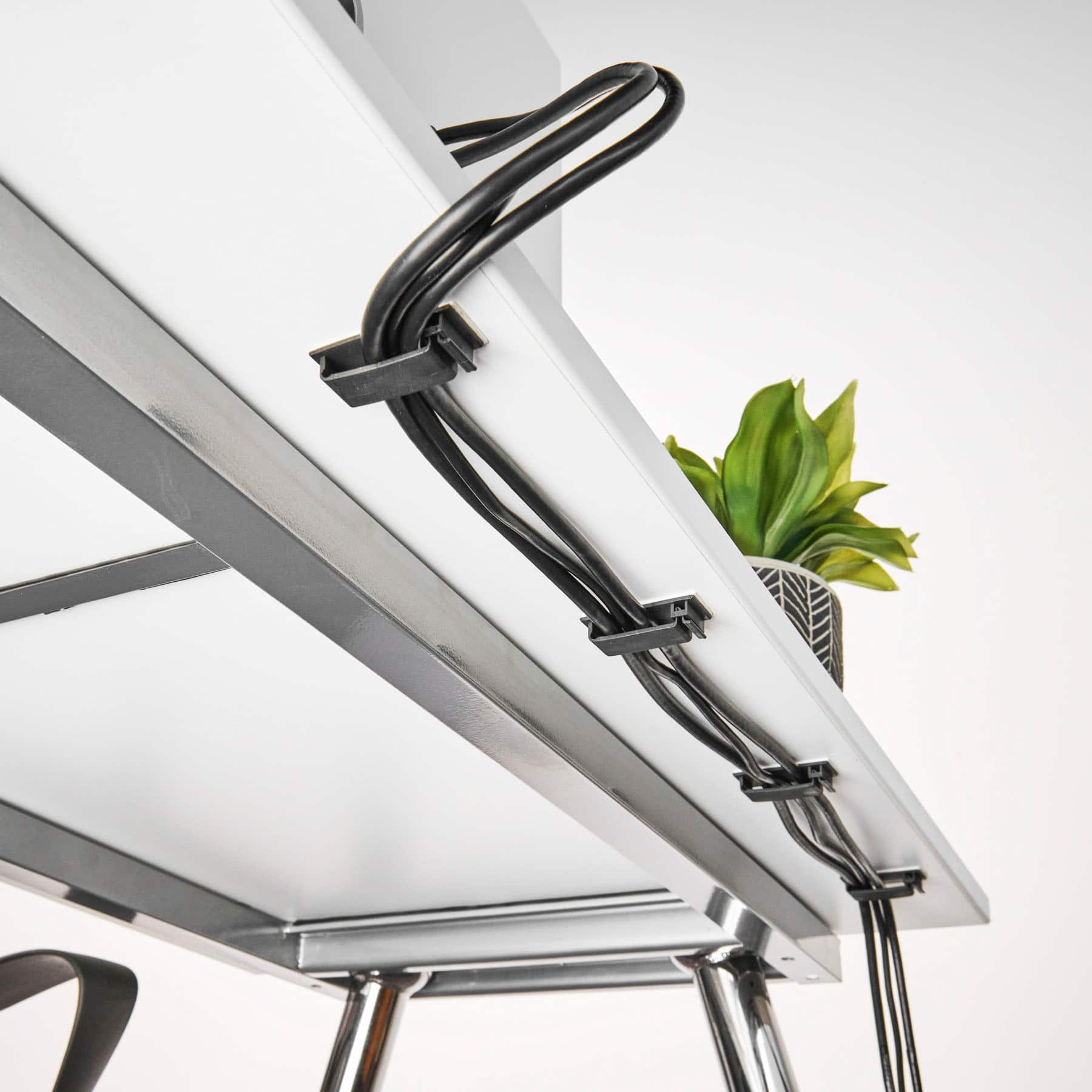 Alt View 5. Wrap-It Storage - Wrap-It Storage Cable Guides - Medium (10-Pack) White - Adhesive Backed Cable and Wire Clips - White.