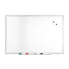 TRU RED - TRU RED™ Magnetic Steel Dry Erase Board, Satin Frame, 3' x 2' (TR61169)