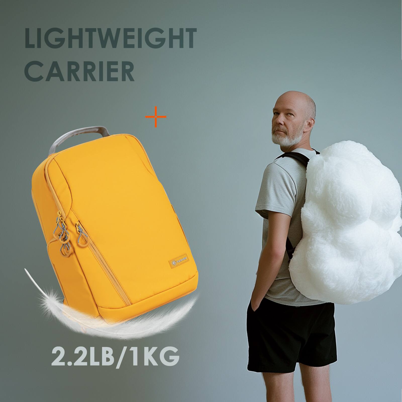 LIGHTWEIGHT CARRIER  
+  
2.2LB/1KG
