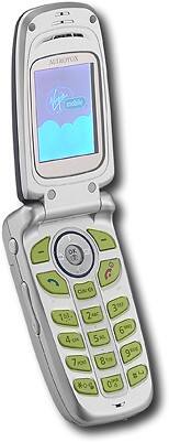 Angle Standard. Audiovox - Pay-As-You-Go Cell Phone w/Digital Camera (Virgin Mobile) - Blue.