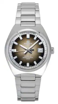 Casio - Edifice Analog Stainless Steel Dial Quartz EFB-109D-5AV 100M Men's Watch - Brown