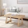 Plank+Beam - Classic Rectangular Coffee Table (40in x 20in / 1020mm x 510mm) - Blonde Wirebrush