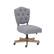 Front. Linon Home Décor - Kaynorth Button-Tufted French Country Office Chair - Gray.