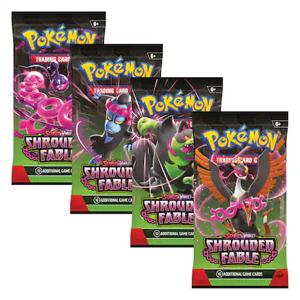 6+ Pokémon Trading Card
Scarlet & Violet
Shroud & Fable
10 Additional Game Cards
6+ Pokémon Trading Card
Scarlet & Violet
Shroud & Fable
10 Additional Game Cards
6+ Pokémon Trading Card G
Scarlet & Violet
Shrouded Fable
10 Additional Game Cards