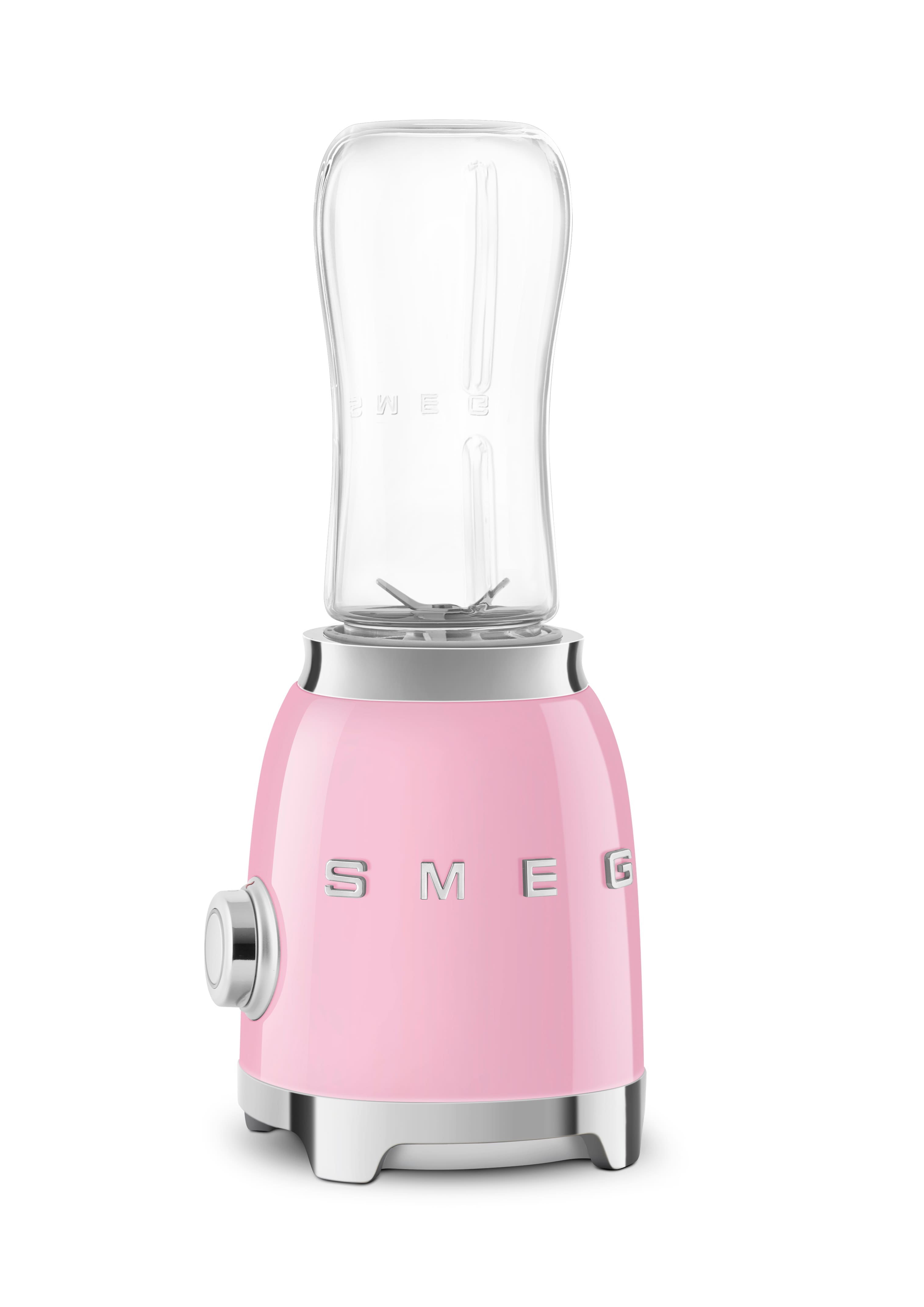 Left. SMEG - SMEG PBF01 Personal 2-Speed Single-Serve Blender, 20 oz - Pink.